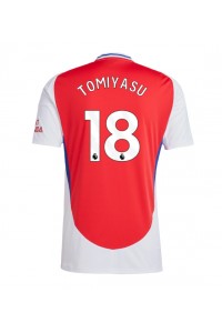 Fotbalové Dres Arsenal Takehiro Tomiyasu #18 Domácí Oblečení 2024-25 Krátký Rukáv